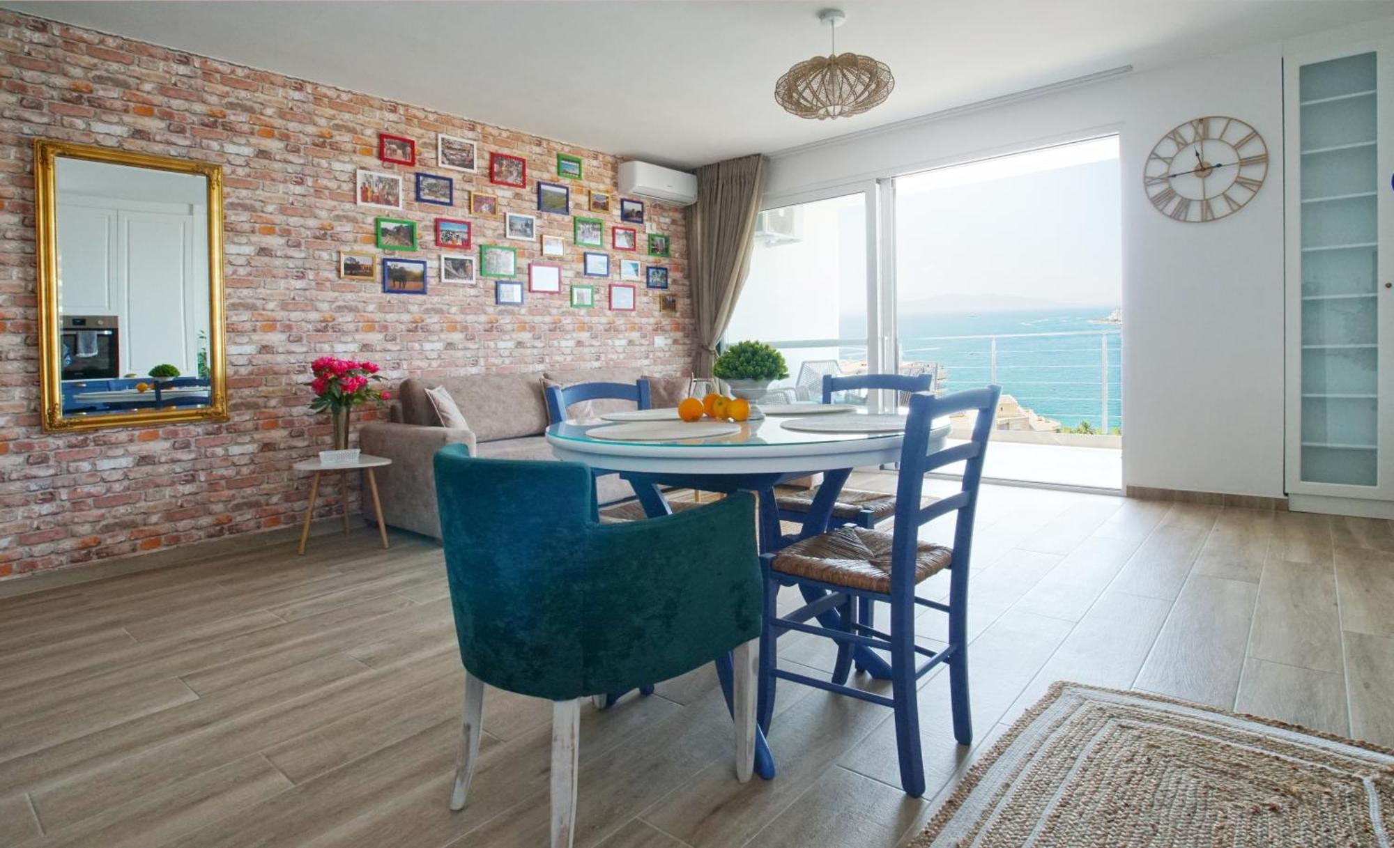 Blue Eye Apartment Sarandë Exteriör bild